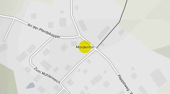 Immobilienpreisekarte Dorf Mecklenburg Moidentin